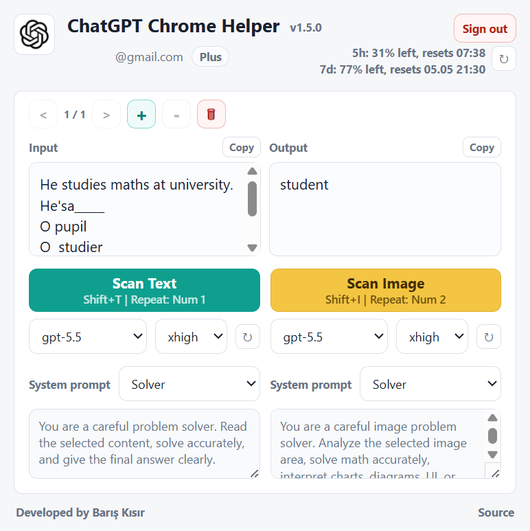 ChatGPTChromeHelper
